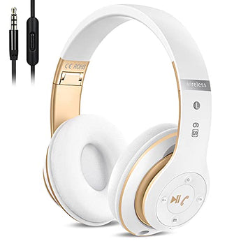 6S-Wireless-Bluetooth-Headphones-Over-Ear-Hi-Fi-Stereo-Foldable-Wireless-Stereo-Headsets-Earbuds-with-Built-in-Mic-Volume-Control-FM-for-iPhoneSamsungiPadPC-White-Gold-0