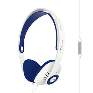 Koss-KPH30iW-On-Ear-Headphones-in-Line-Microphone-and-Touch-Remote-Control-D-Profile-Design-Wired-with-35mm-Plug-White-and-Blue-0