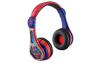 eKids-Spiderman-Wireless-Bluetooth-Portable-Headphones-with-Microphone-Volume-Reduced-to-Protect-Hearing-Rechargeable-Battery-Adjustable-Kids-Headband-for-School-Home-or-Travel-0
